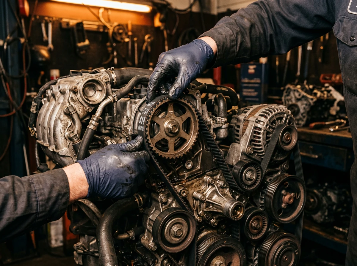 Remplacement de courroie de distribution moteur